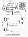 Juego monocomando para bañera y ducha Epuyén – FV