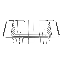 Cesto escurridor Rectangular Tramontina de Acero Inox con Asa Regulable para Bacha