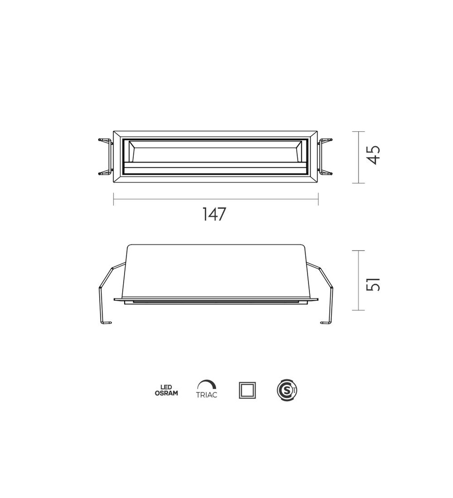 TEBO WALLWASHER 10W 399lm 3000K