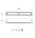TEBO WALLWASHER 10W 399lm 3000K