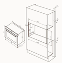 Horno eléctrico empotrable Pirolítico con Air Fry 90 cm Ultra Capacidad 133L
