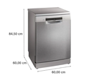 Lavavajillas 60cm Acero BOSCH - SMS4EMI06E