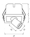 G5 - Artefacto recedido para embutir