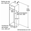 Heladera Panelable KIR81ADD0 - Bosch