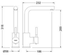 Monocomando de Cocina Tau Caño Tubo 90º - Genebre