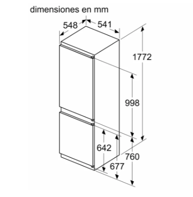 Heladera Integrable KIV86VSE0 - Bosch