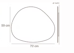 Aplique Eclipse Stone fieltro 72 CM - IMDI