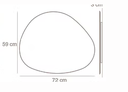 Aplique Eclipse Stone fieltro 72 CM - IMDI