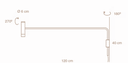 Cavia Aplique de Pared brazo largo con cable - IMDI (copia)