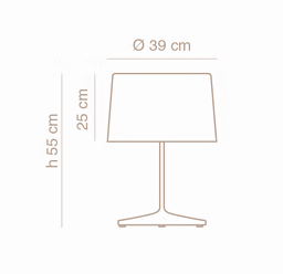 Lampara de mesa HIT HAT Mediana - IMDI