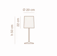 Lampara de mesa velador Hit Hat translucido - IMDI