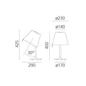 Lampara de mesa Melampo Night - ARTEMIDE