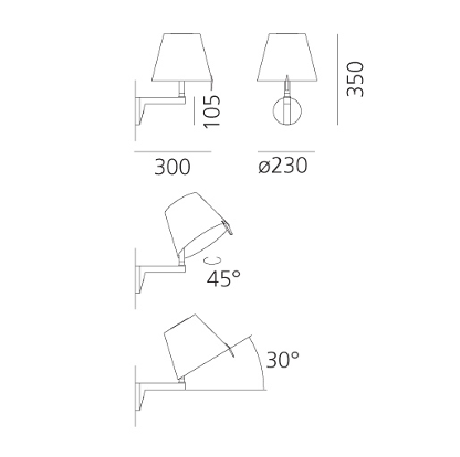 Lampara  Melampo Wall- ARTEMIDE