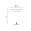 Lampara de mesa Takku - ARTEMIDE