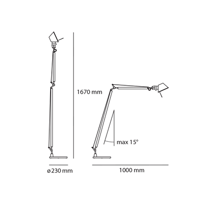 Lámpara Tolomeo Floor - ARTEMIDE