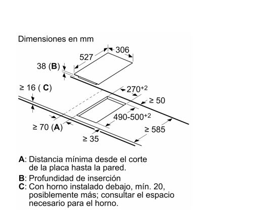Anafe Domino Vitrocerámico PKF375FP2E - BOSCH