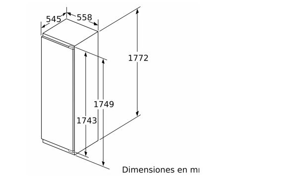 Heladera Panelable KIR81AFE0 - BOSCH