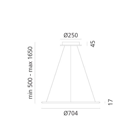 Lampara Discovery LED Suspensión App Compatible - ARTEMIDE