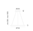 Lampara Discovery LED Suspensión App Compatible - ARTEMIDE
