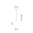 Lampara Gople Mini Suspensión Bronce - ARTEMIDE