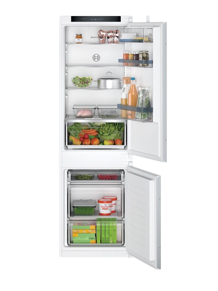 Heladera Integrable Panelable 60 cm Puerta Deslizante 177.2 x 54.1 cm Cíclica Low Frost - BOSCH