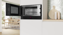 Microondas Empotrable Compacto Serie 8, 38 cm Negro 21 lts BEL7321B1 - BOSCH