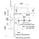 Juego p/Bañera y Ducha Epuyén - FV