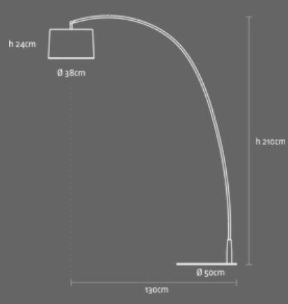 Lampara de pie Arco