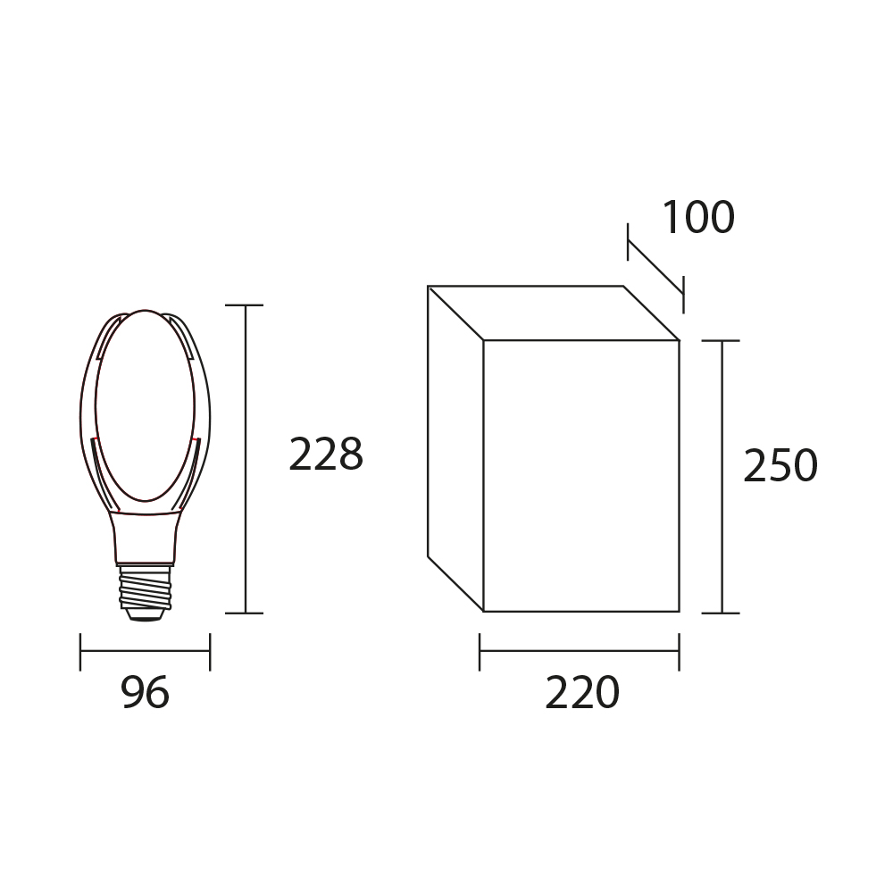 Lampara Magnolia 36w a 55w