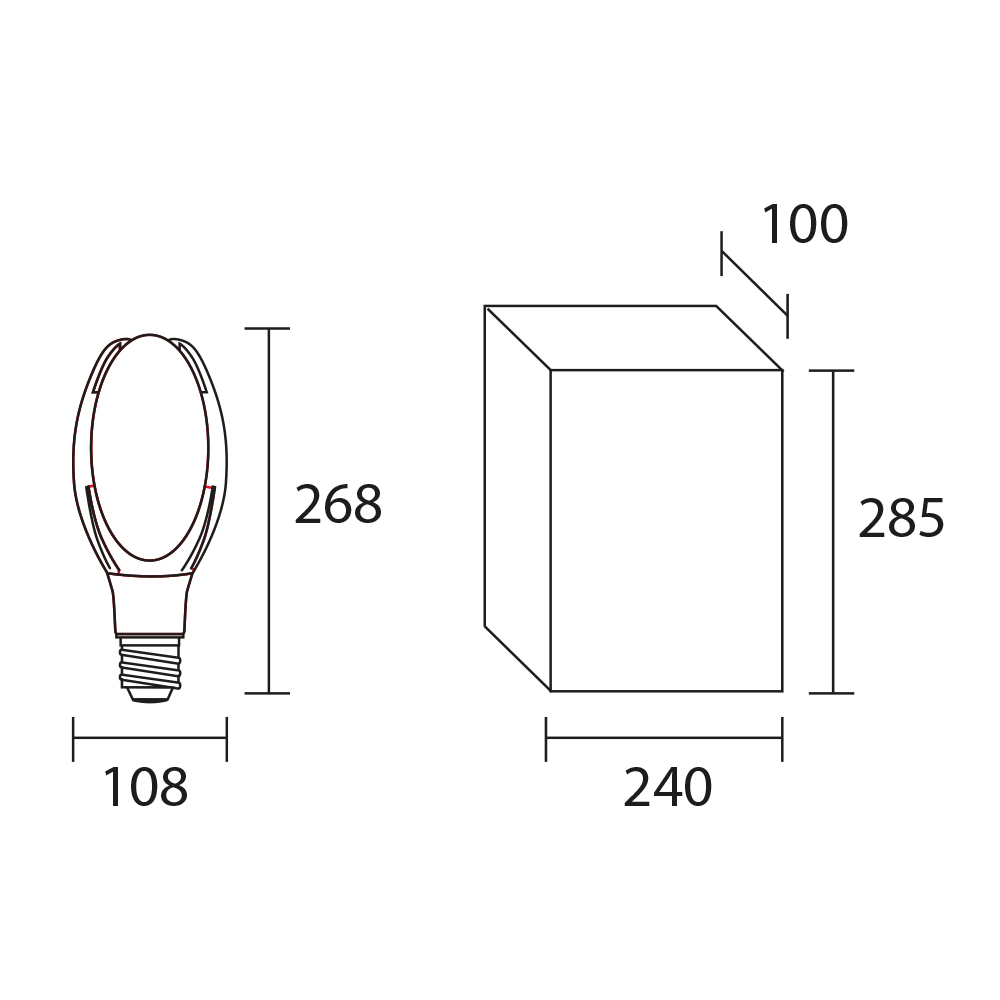 Lampara Magnolia 36w a 55w