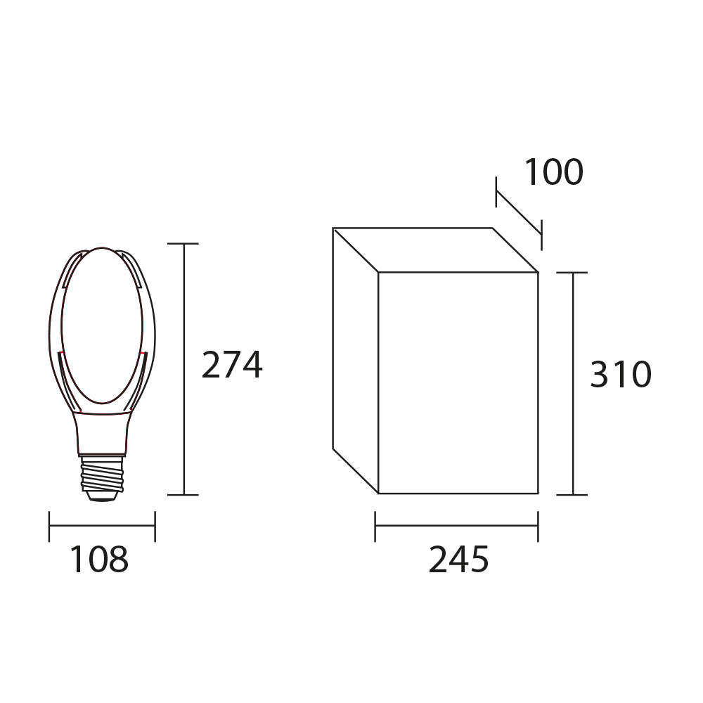 Lampara Magnolia 36w a 55w