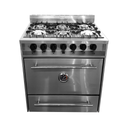 Cocina Industrial Full Inox 6 Hornallas 76 cm - KOKKEN