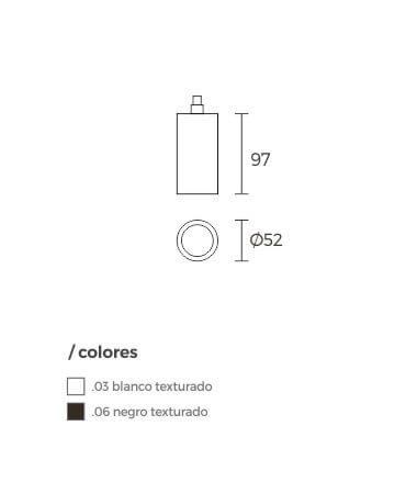 Croll cabezal Ø52x97 mm dimerizable