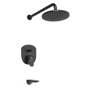 [0106/L2] Juego Monocomando Epuyen para bañera y ducha - FV (Negro)