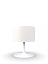 [HH21-02 / blanco] Lampara de mesa Hi Hat pantalla mediana (Blanco)