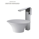 [FR181.02/J5-CRF] Hito Monocomando alto para lavatorio  - Novum (Cromo/Negro)