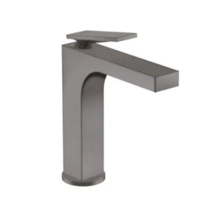 Hansgrohe AXOR Citterio Mezclador de lavabo 160, con vaciador automático y set de desagüe corte rómbico Cromo cepillado negro
