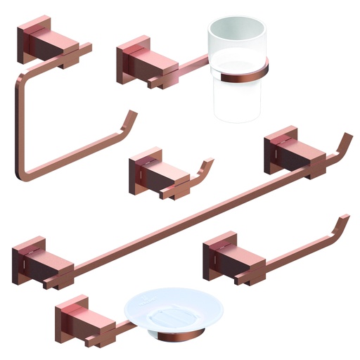 [8584SKIN] Set de Baño Accesorios Geometry Skin - Hidromet