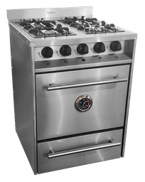 COCINA INDUSTRIAL CON PUERTA DE ACERO 60CM - KOKKEN