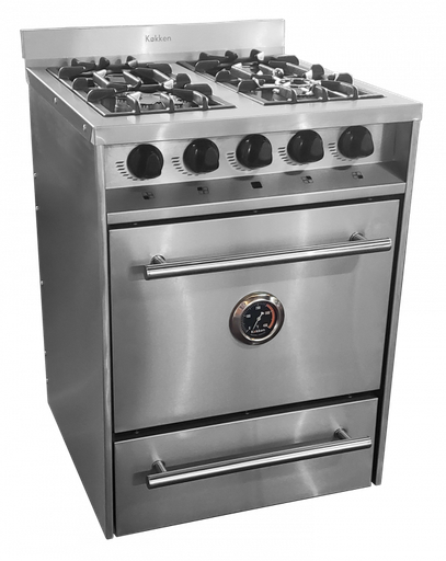 COCINA INDUSTRIAL CON PUERTA DE ACERO 60CM - KOKKEN