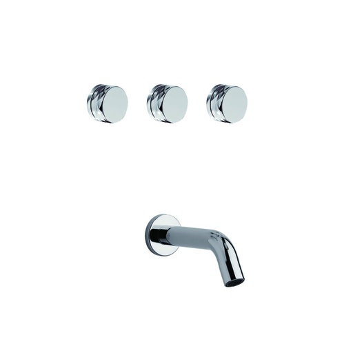 [FR103.01/K9D] Juego para bañera y ducha Slice Diamond- Novum