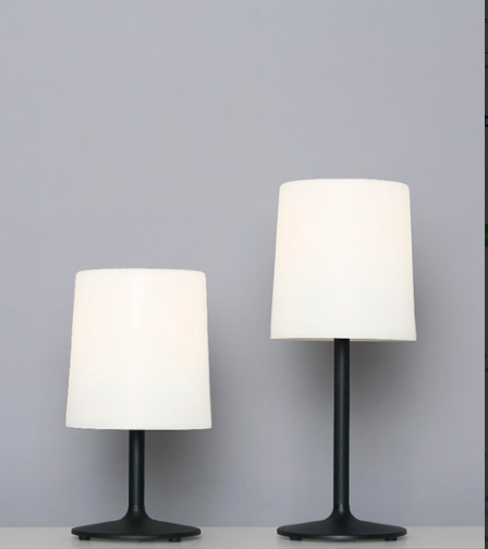Lampara de mesa velador Hit Hat translucido corto - IMDI